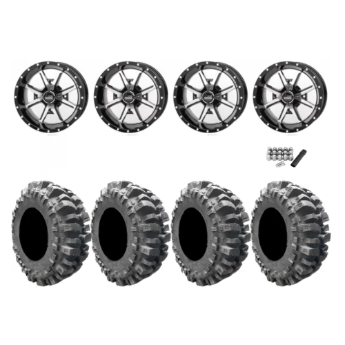 Interco Bogger 30x10-14 Tires on Frontline 556 Machined Wheels