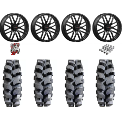 Interco Bogger 38x10-22 Tires on ST-3 Matte Black Wheels