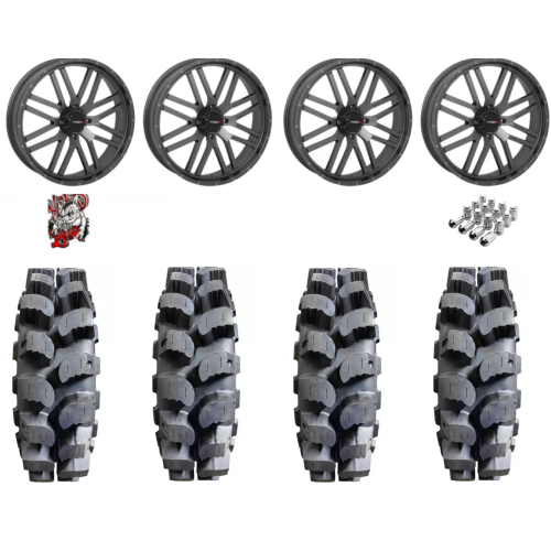 Interco Bogger 38x10-22 Tires on ST-3 Grey Wheels