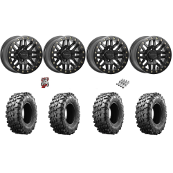 Maxxis Carnivore 32x10-15 Tires on Raceline Ryno Black Beadlock Wheels