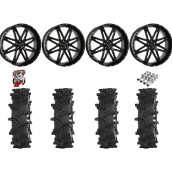 High Lifter Outlaw Max 37x10-24 Tires on ST-7 Gloss Black (24x9) Wheels