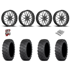 ITP Versa Cross V3 Tires 28x10-18 on MSA M45 Portal Milled Wheels