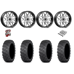 ITP Versa Cross V3 Tires 28x10-18 on MSA M47 Portal Machined Wheels