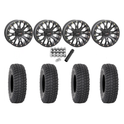 System 3 XCR350 32x10-15 Tires on ST-3 Matte Black Wheels