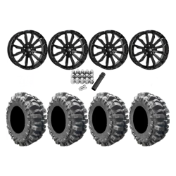 Interco Bogger 35x9.5-20 Tires on HL21 Gloss Black Wheels