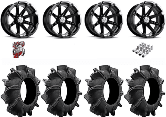 Assassinator Mud Tires 32-8-14 on MSA M12 Diesel Wheels