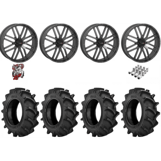 BKT TR 171 44-11.2-24 Tires on ST-3 Grey Wheels