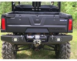 Polaris Ranger Mid-Size Rear Bumper with lights & Winch Mount