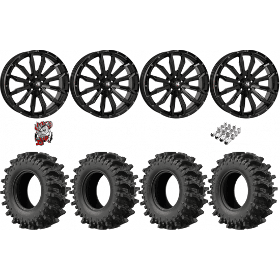 EFX MOTOSLAYER 45-10.5-24 TIRES ON HL21 GLOSS BLACK WHEELS