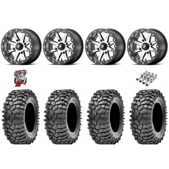 Maxxis Roxxzilla ML7 (Standard Compound) 32-10-15 Tires on MSA M21 LOK Beadlock Wheels