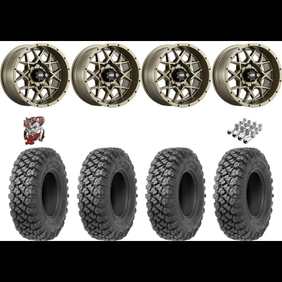 Valor Off-Road Alpha 35-10-15 Tires on ITP Hurricane Bronze Wheels