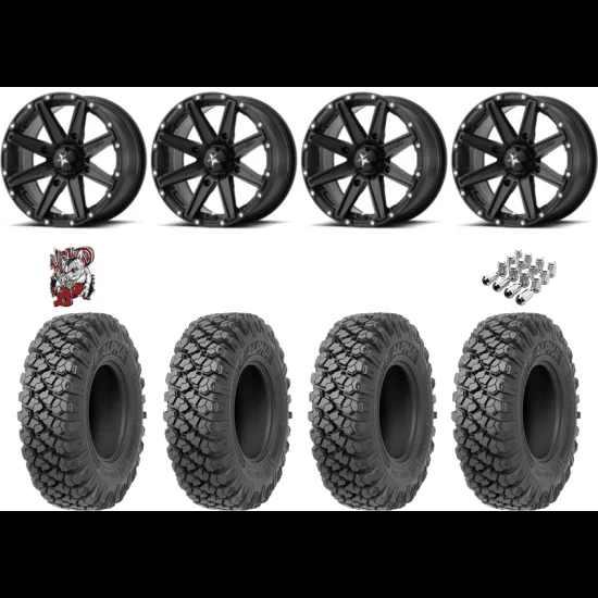 Valor Off-Road Alpha 35-10-15 Tires on MSA M33 Clutch Wheels