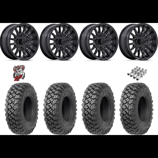 Valor Off-Road Alpha 35-10-15 Tires on MSA M49 Creed Matte Black Wheels